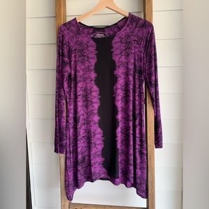 Purple & Black Soma Tunic